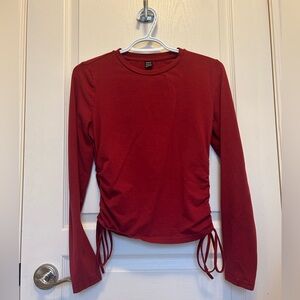 SHEIN Drawstring Ruched Long Sleeve